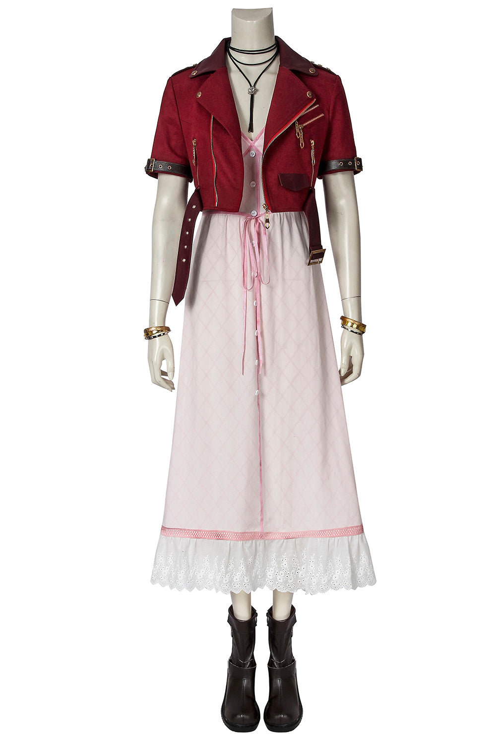 Final Fantasy VII Aerith Gainsborough Custom Cosplay Shoes | Gaming Footwear