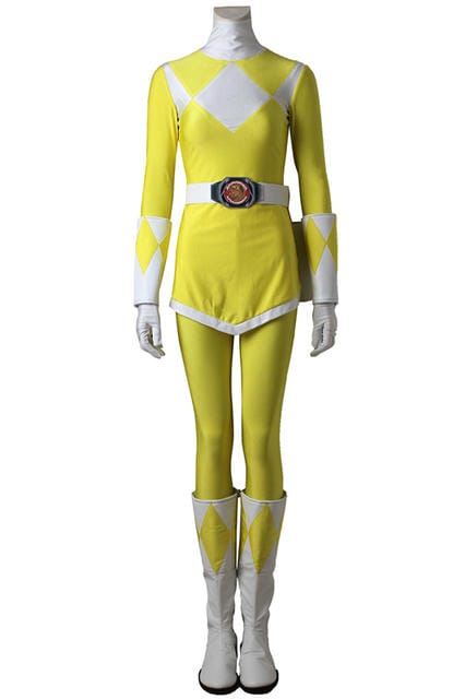 Power Rangers Yellow Female Ranger Custom Cosplay Shoes | Superhero Footwear