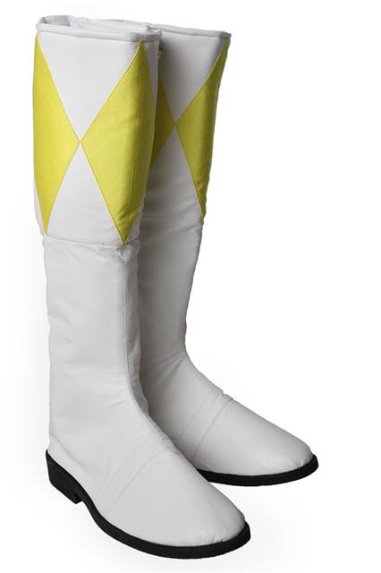 Power Rangers Yellow Female Ranger Custom Cosplay Shoes | Superhero Footwear