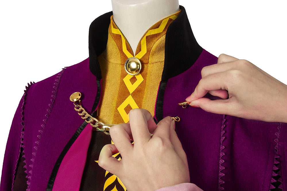 Frozen 2 Anna Cosplay Costume | Movie Outfit