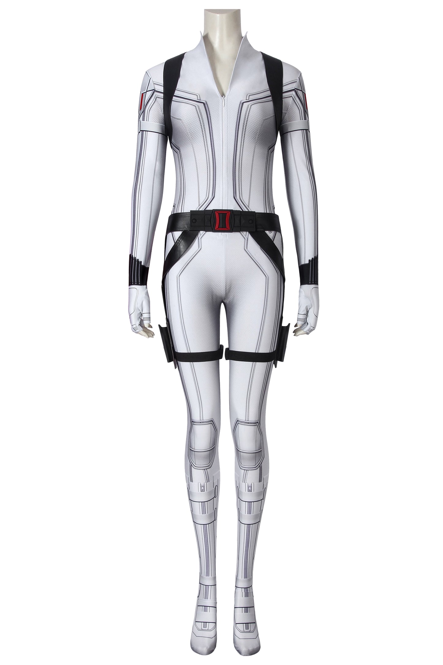 Black Widow White Suit Cosplay Costume | Marvel Outfit