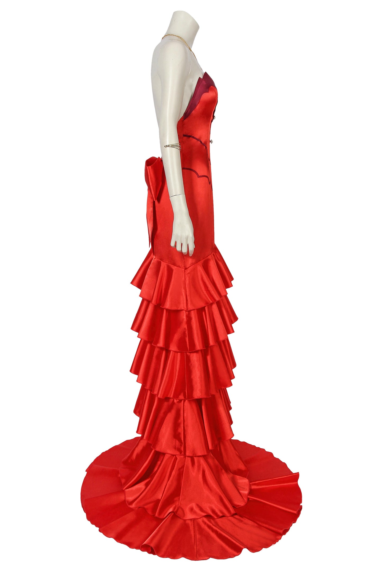Final Fantasy VII Aerith Gainsborough Dress Cosplay Costume | Gaming Outfit