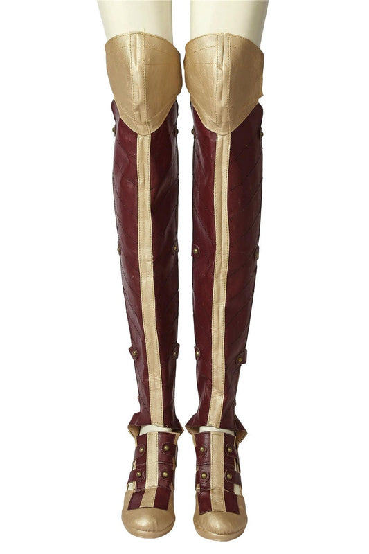 Wonder Woman Diana Prince Custom Cosplay Shoes | Superhero Footwear