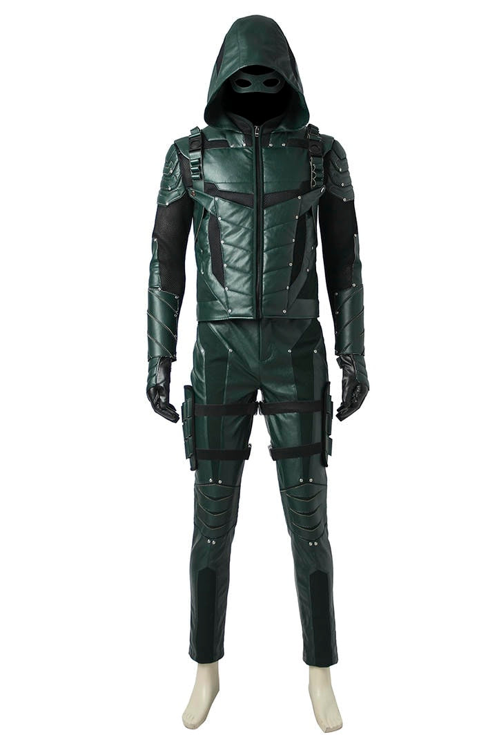 Green Arrow Season 5 Oliver Queen Cosplay Costume | DC Outfit