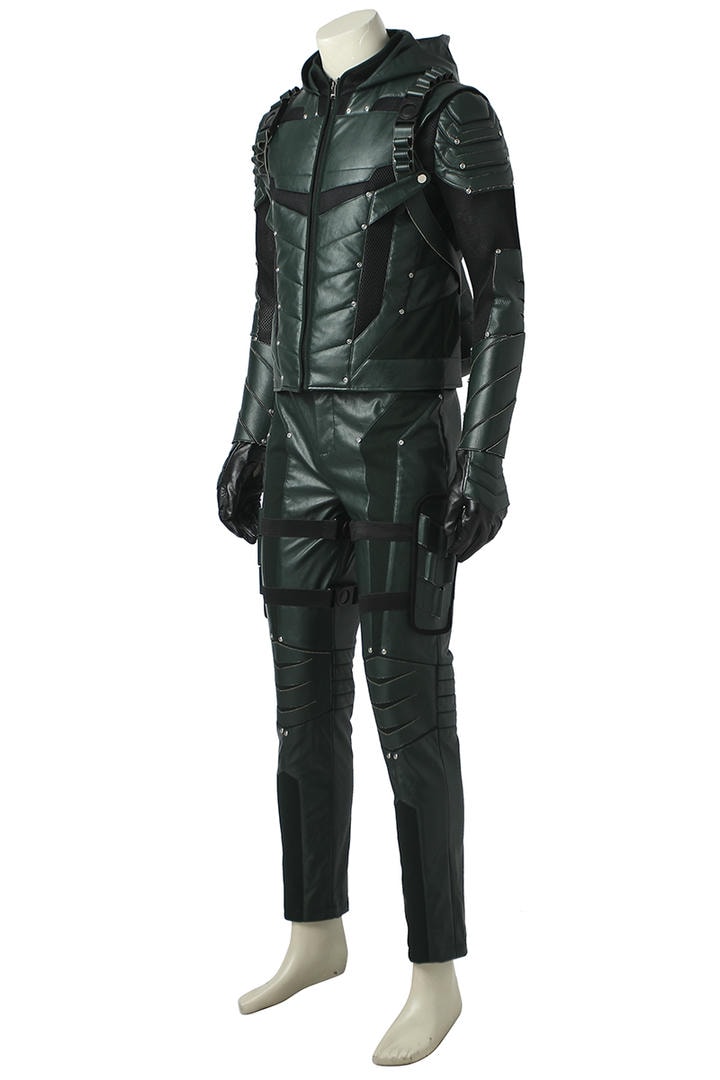 Green Arrow Season 5 Oliver Queen Cosplay Costume | DC Outfit