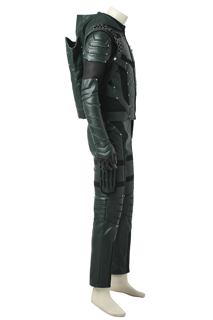 Green Arrow Season 5 Oliver Queen Cosplay Costume | DC Outfit
