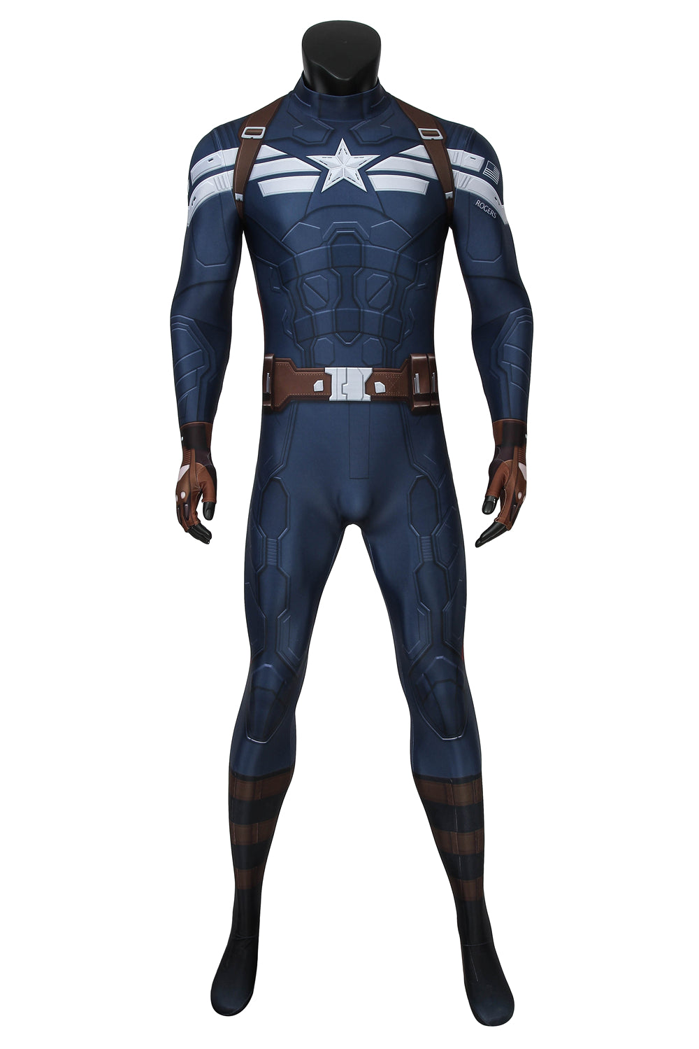 Marvel Winter Soldier Captain America Complete Cosplay Costume Outfit