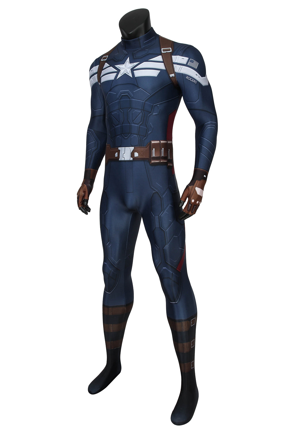 Marvel Winter Soldier Captain America Complete Cosplay Costume Outfit