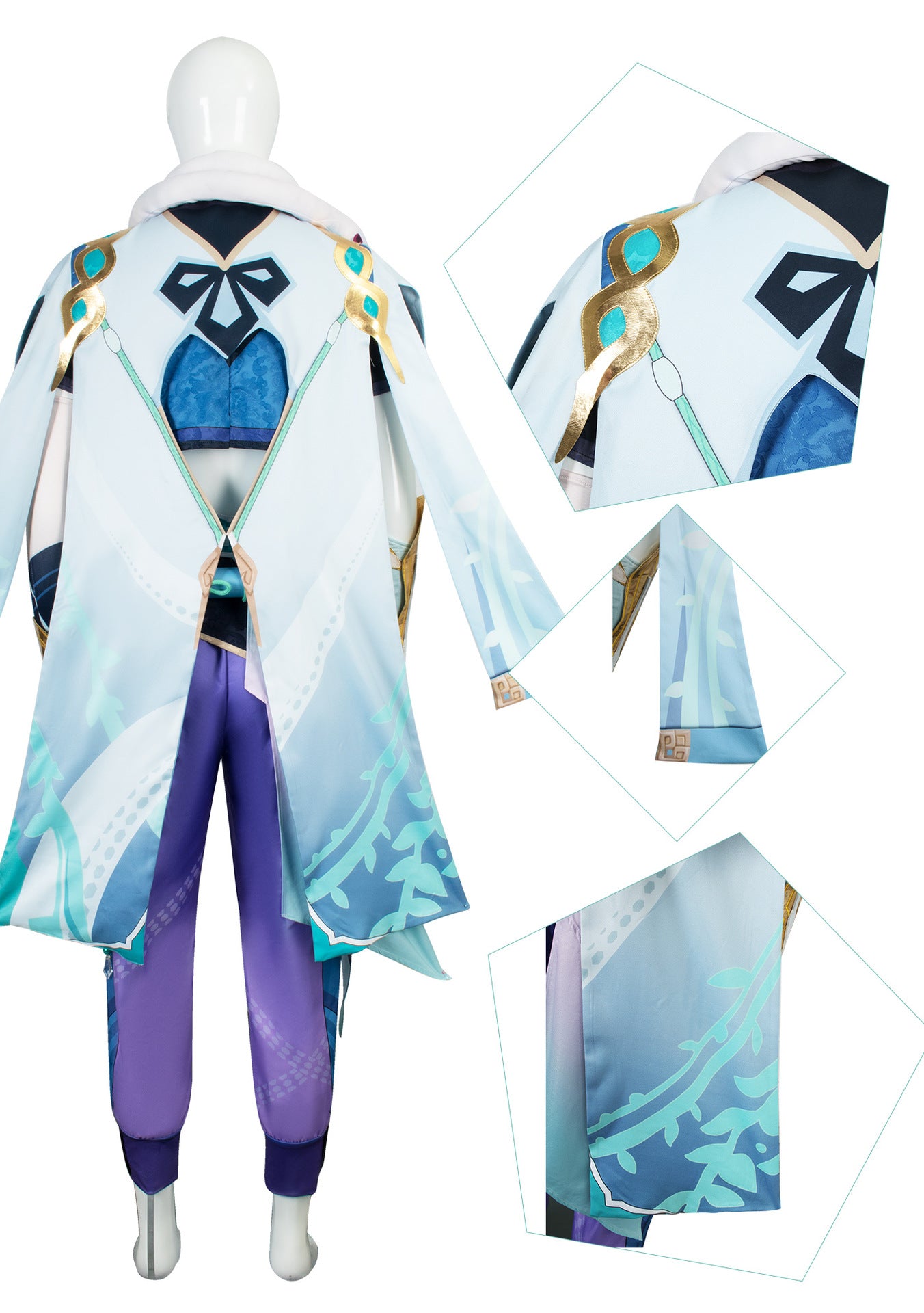 Genshin Impact Baizhu Complete Cosplay Costume Outfit