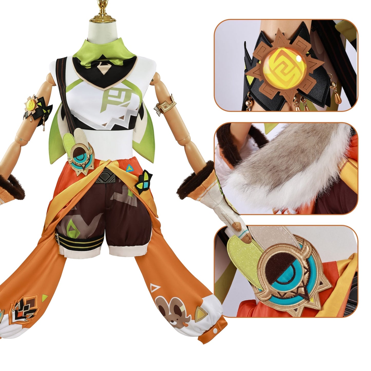 Genshin Impact Kachina Complete Cosplay Costume Outfit