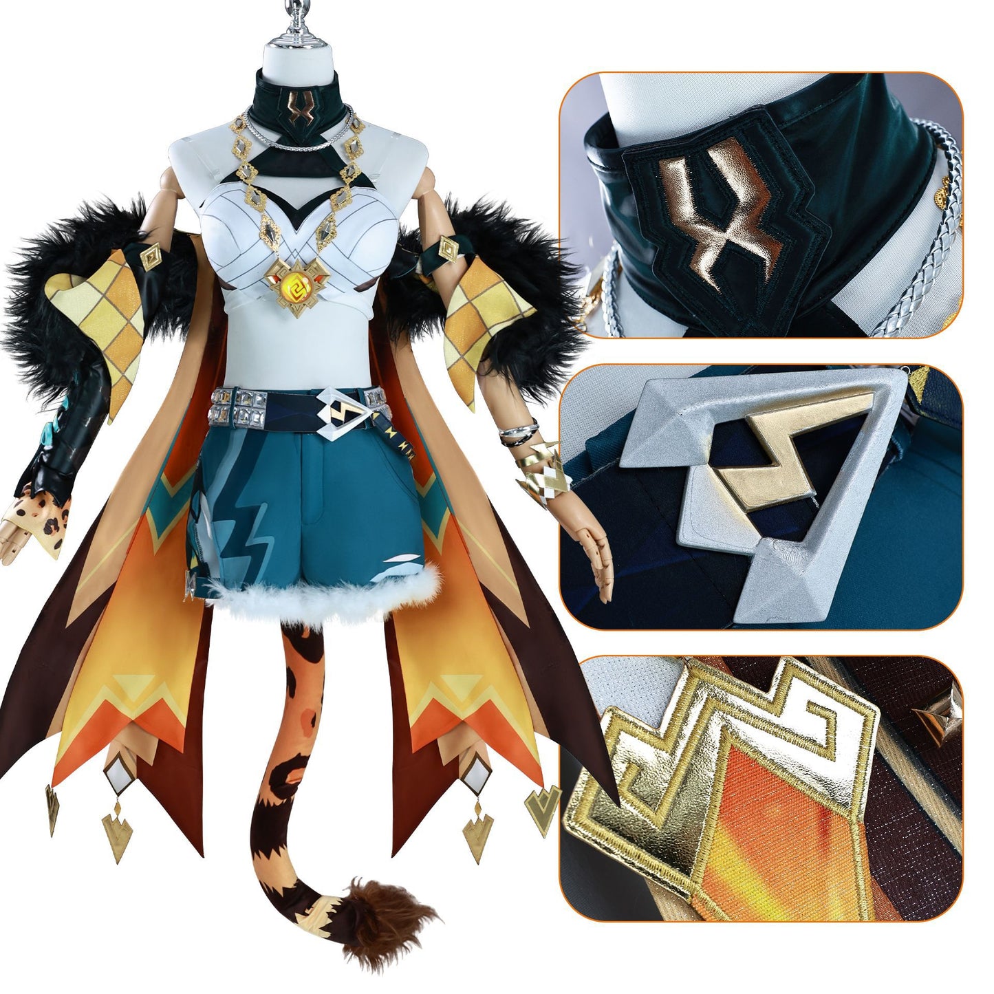 Genshin Impact Xilonen Cosplay Costume | Game Outfit