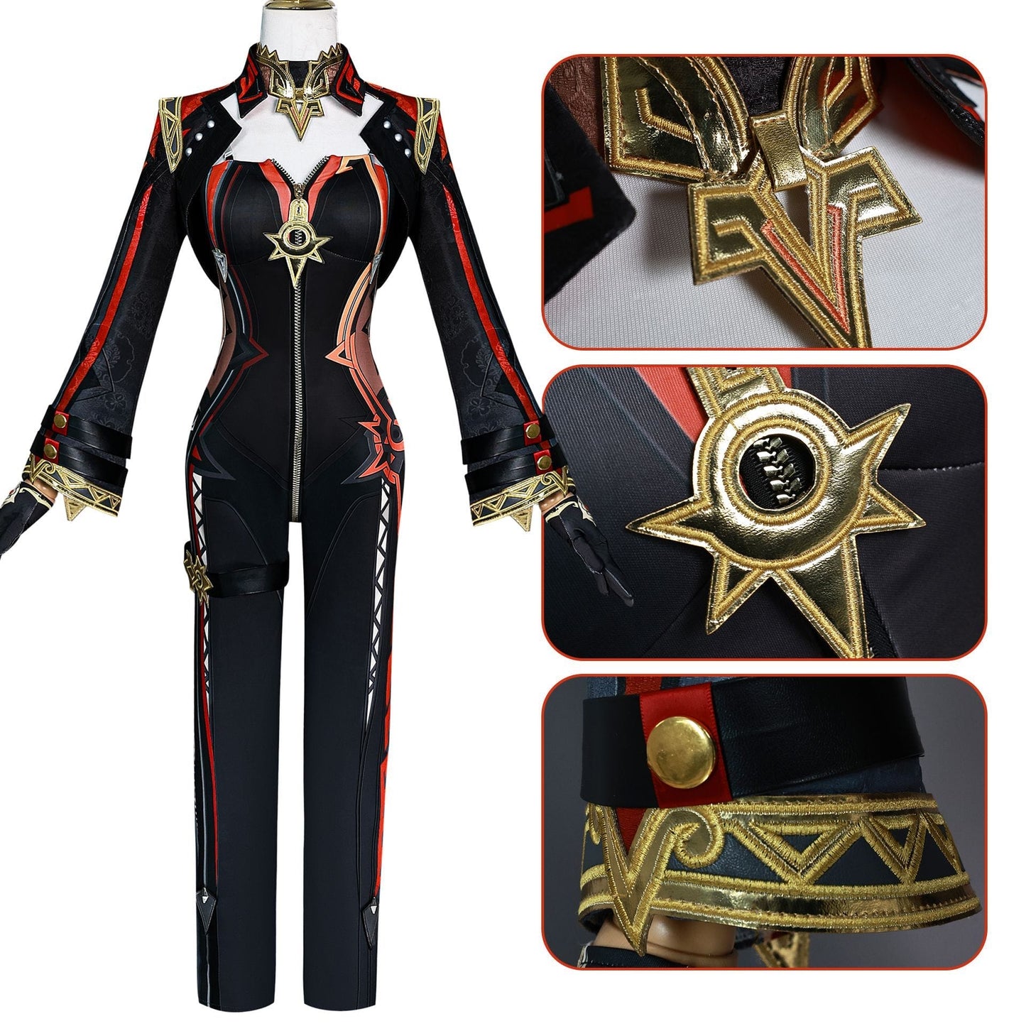 Genshin Impact Mavuika Complete Cosplay Costume Outfit