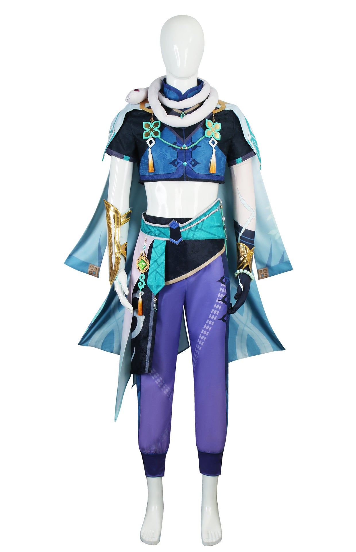 Genshin Impact Baizhu Complete Cosplay Costume Outfit