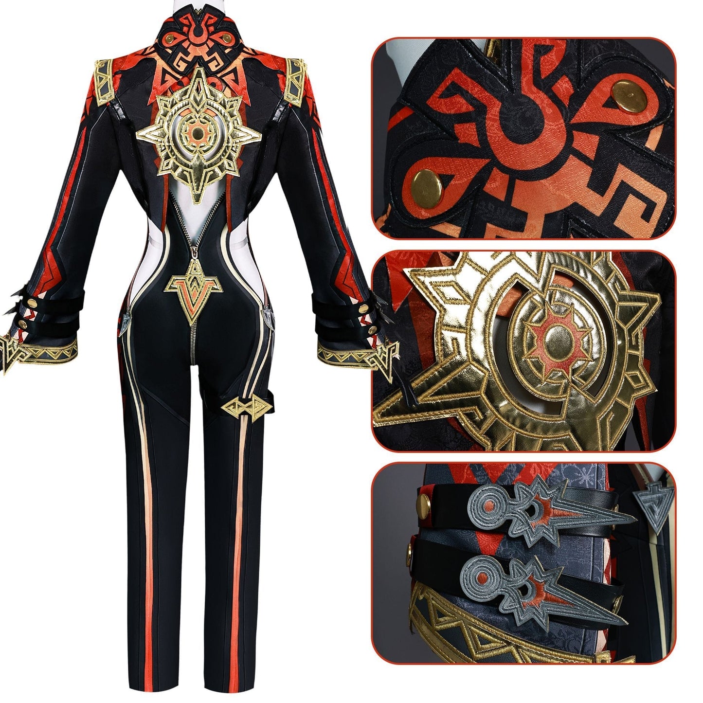 Genshin Impact Mavuika Complete Cosplay Costume Outfit