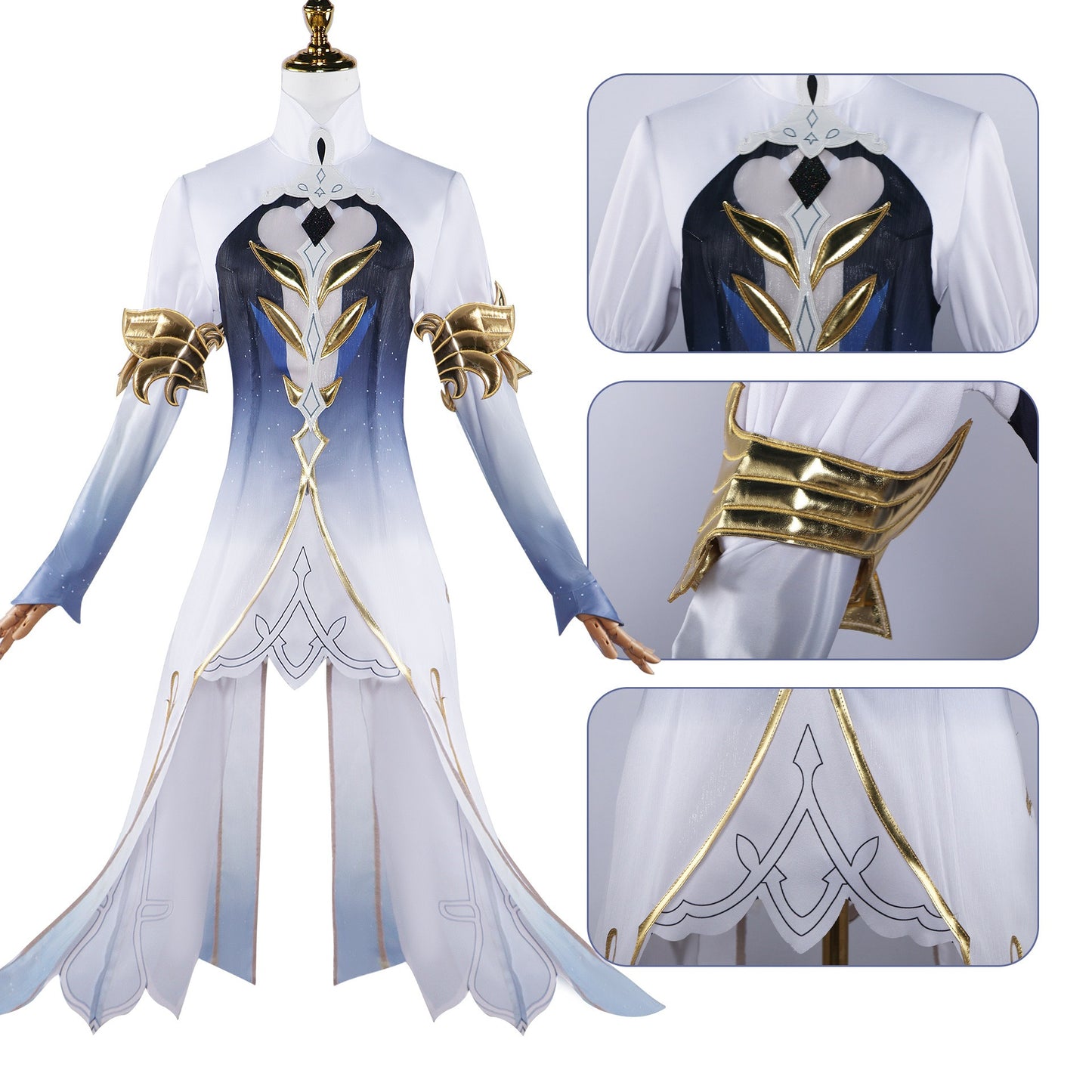 Genshin Impact Focalors Carnival Cosplay Costume | Gaming Outfit