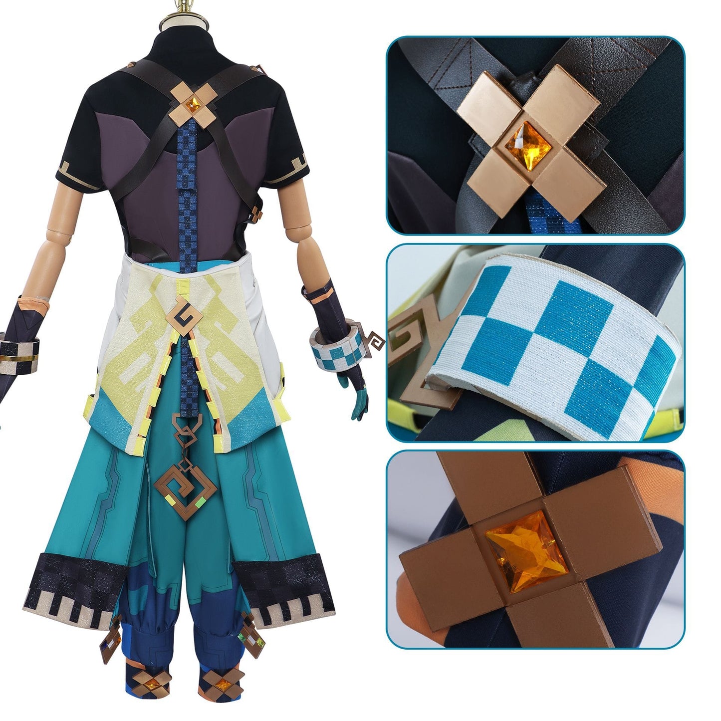 Genshin Impact Kinich Complete Cosplay Costume Outfit