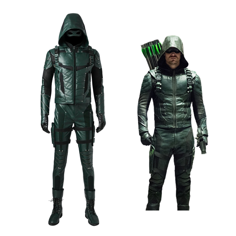 Green Arrow Season 5 Oliver Queen Cosplay Costume | DC Outfit