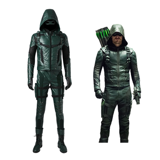 Green Arrow Season 5 Oliver Queen Cosplay Costume | DC Outfit