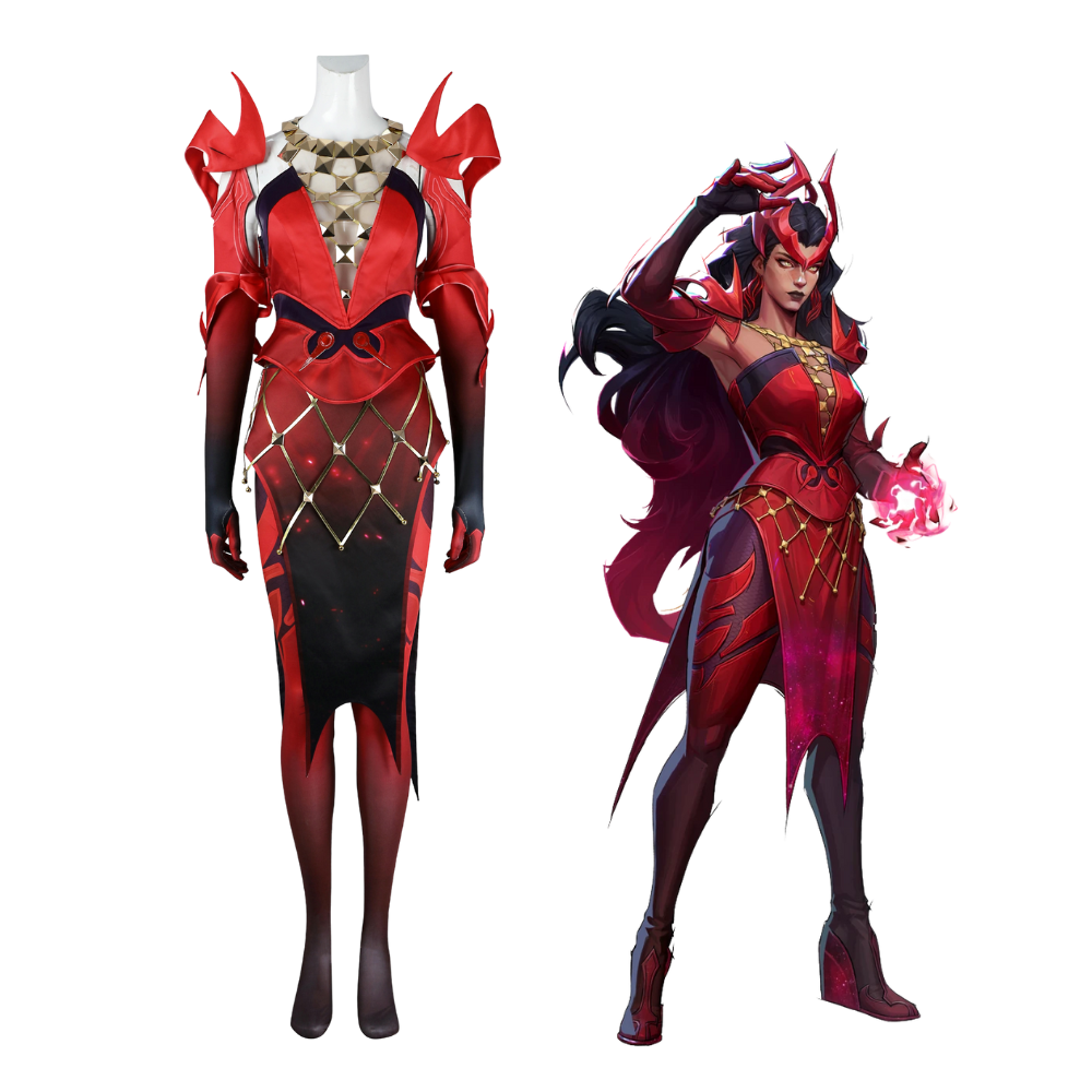 Marvel Rivals Scarlet Witch Emporium Matron Cosplay Costume | Gaming Outfit