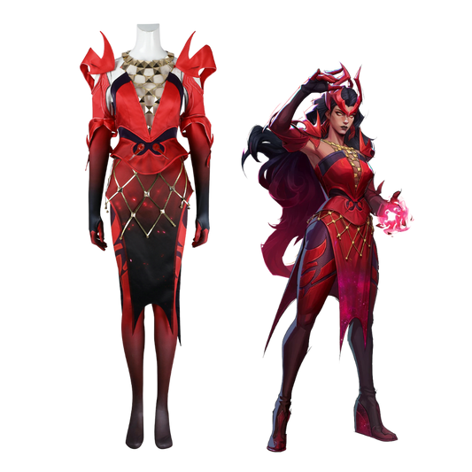 Marvel Rivals Scarlet Witch Emporium Matron Cosplay Costume | Gaming Outfit