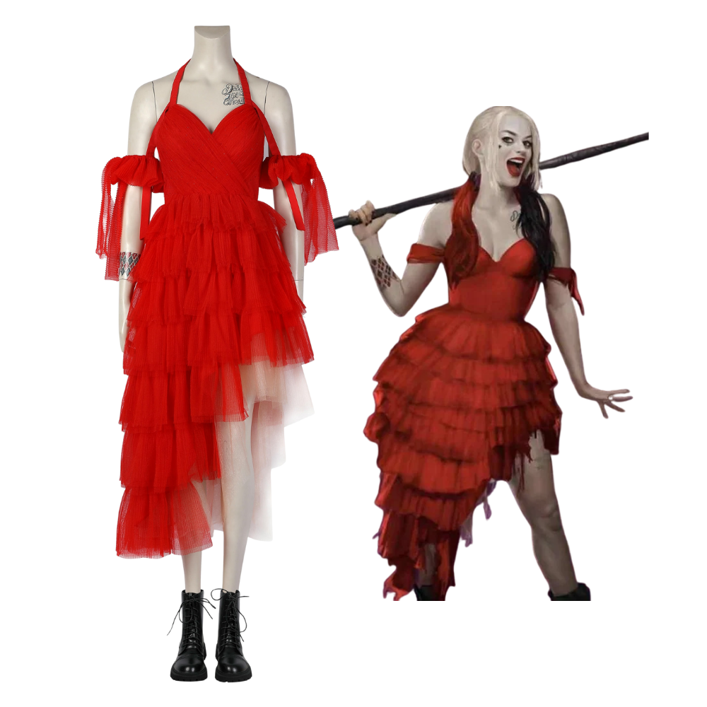 The Suicide Squad 2 Harley Quinn Dress Cosplay Costume  | DC Outfit