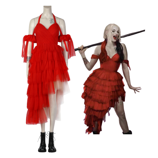 The Suicide Squad 2 Harley Quinn Dress Cosplay Costume  | DC Outfit