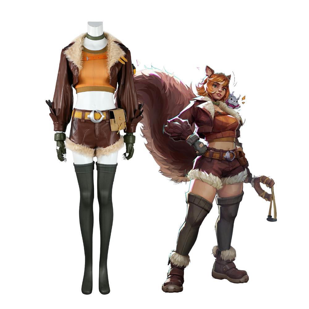 Marvel Rivals Squirrel Girl Cosplay Costume | Gaming Outfit