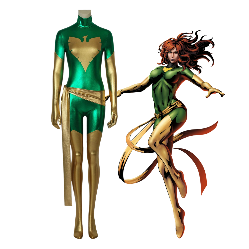 X‑Men Green Phoenix Cosplay Costume | Marvel Outfit