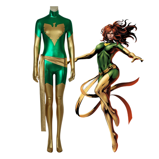 X‑Men Green Phoenix Cosplay Costume | Marvel Outfit