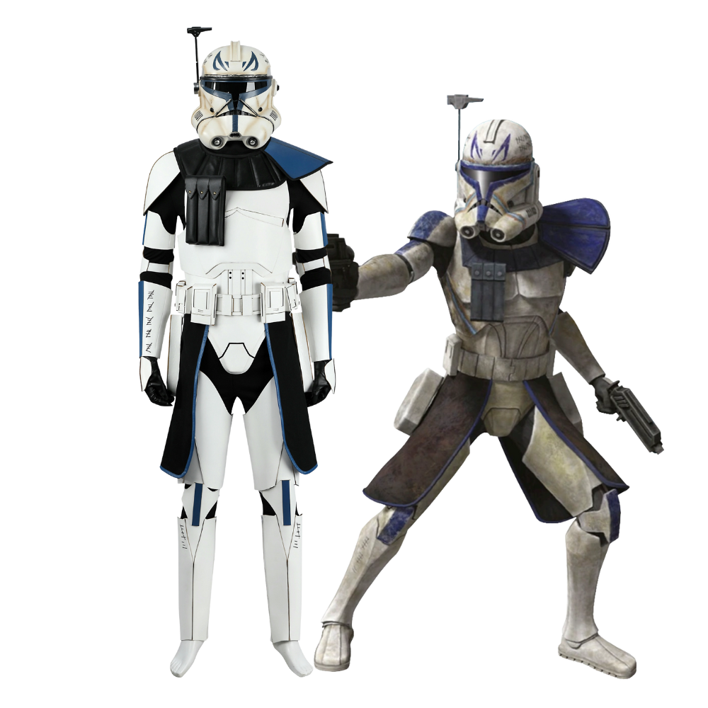 Star Wars The Clone Wars Captain Rex Cosplay Costume | TV Outfit