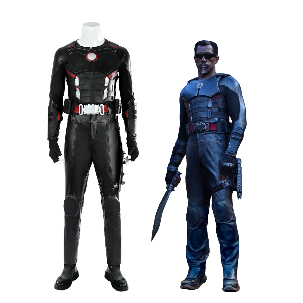 Deadpool 3 Blade Cosplay Costume | Marvel Outfit