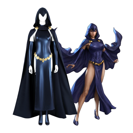 Raven New Earth Cosplay Costume | DC Outfit