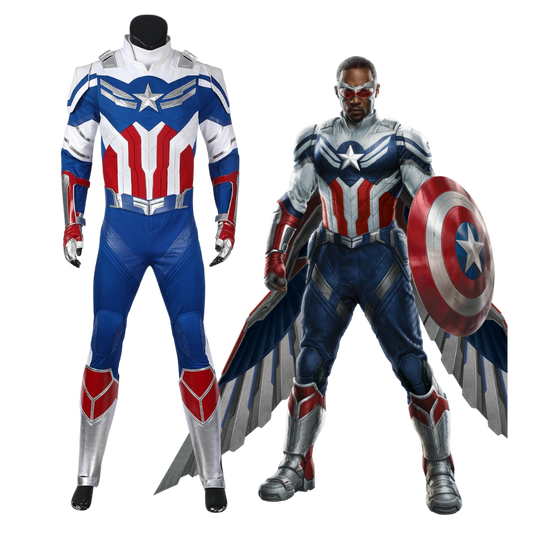 The Falcon and the Winter Soldier Sam Wilson Cosplay Costume | Marvel Outfit