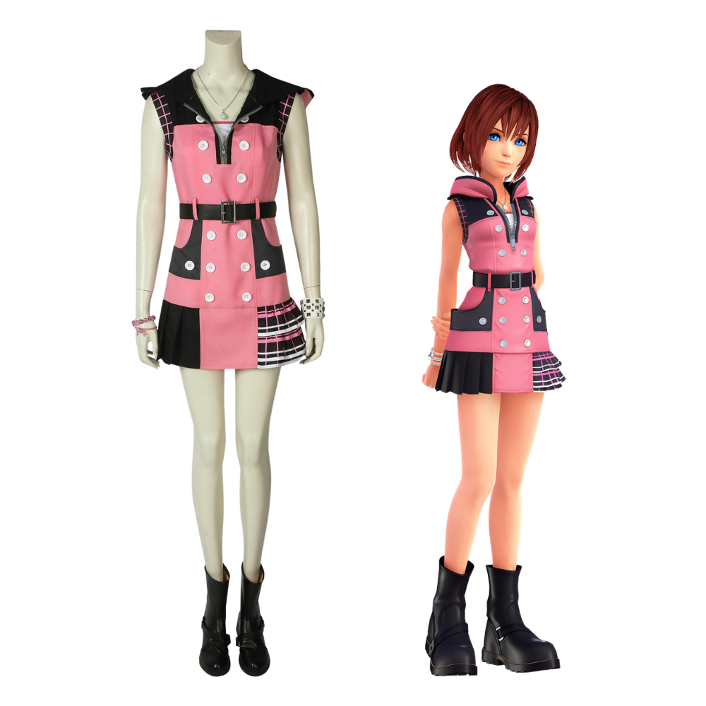 Kingdom Hearts III Kairi Cosplay Costume | Gaming Outfit