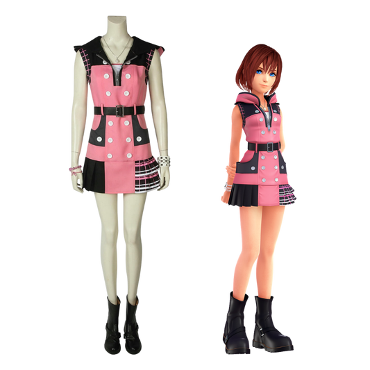 Kingdom Hearts III Kairi Cosplay Costume | Gaming Outfit