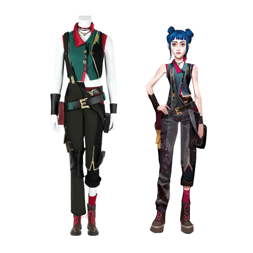 Arcane League of Legends Powder V2 Cosplay Costume | Gaming Outfit