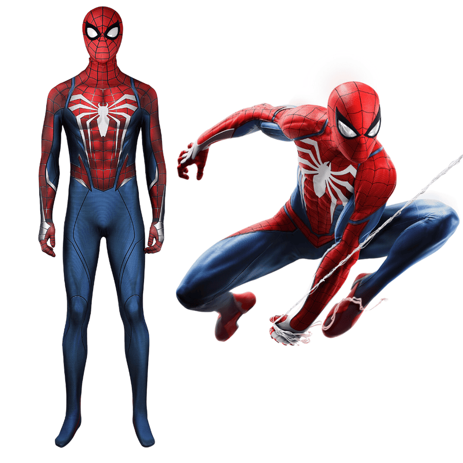 Spider-Man PS5 Advanced Suit 2 Cosplay Costume | Marvel Outfit