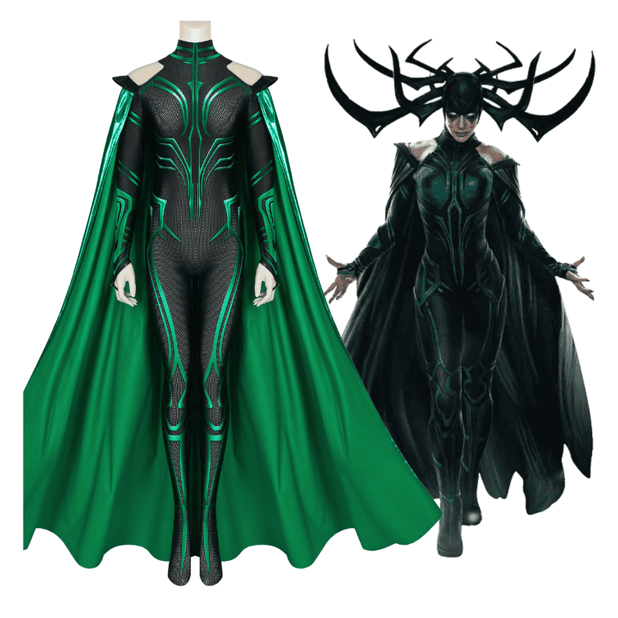 Marvel Hela Thor Ragnarok Complete Cosplay Costume Outfit