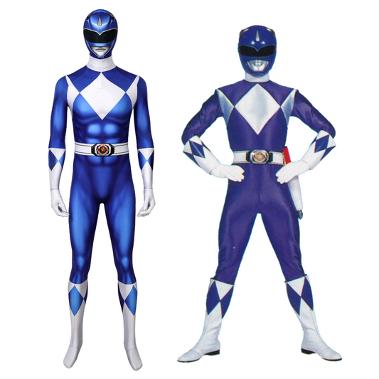 Power Ranger Billy Blue Ranger Complete Cosplay Costume Outfit