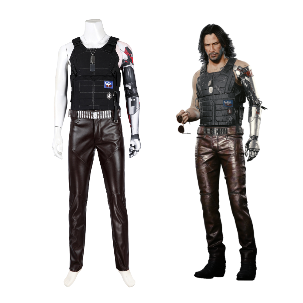 Costume de cosplay de Johnny Silverhand dans Cyberpunk 2077 | Tenue de jeu