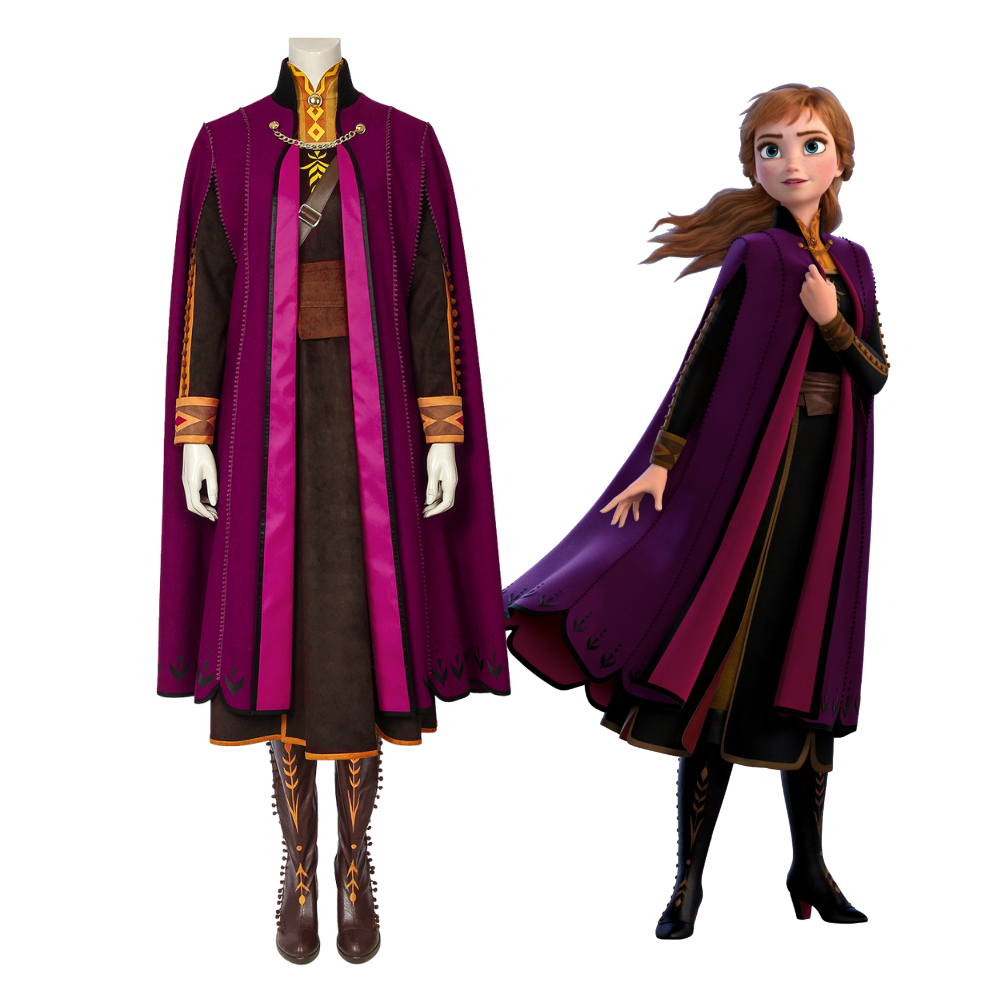 Frozen 2 Anna Cosplay Costume | Movie Outfit