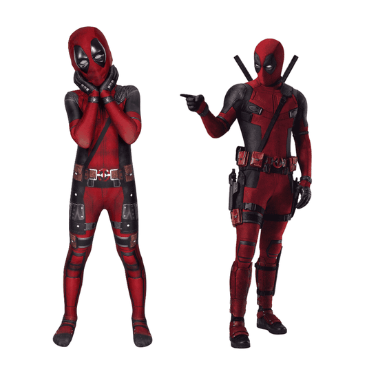 Marvel Children Deadpool 2 Complete Cosplay Costume Outfit