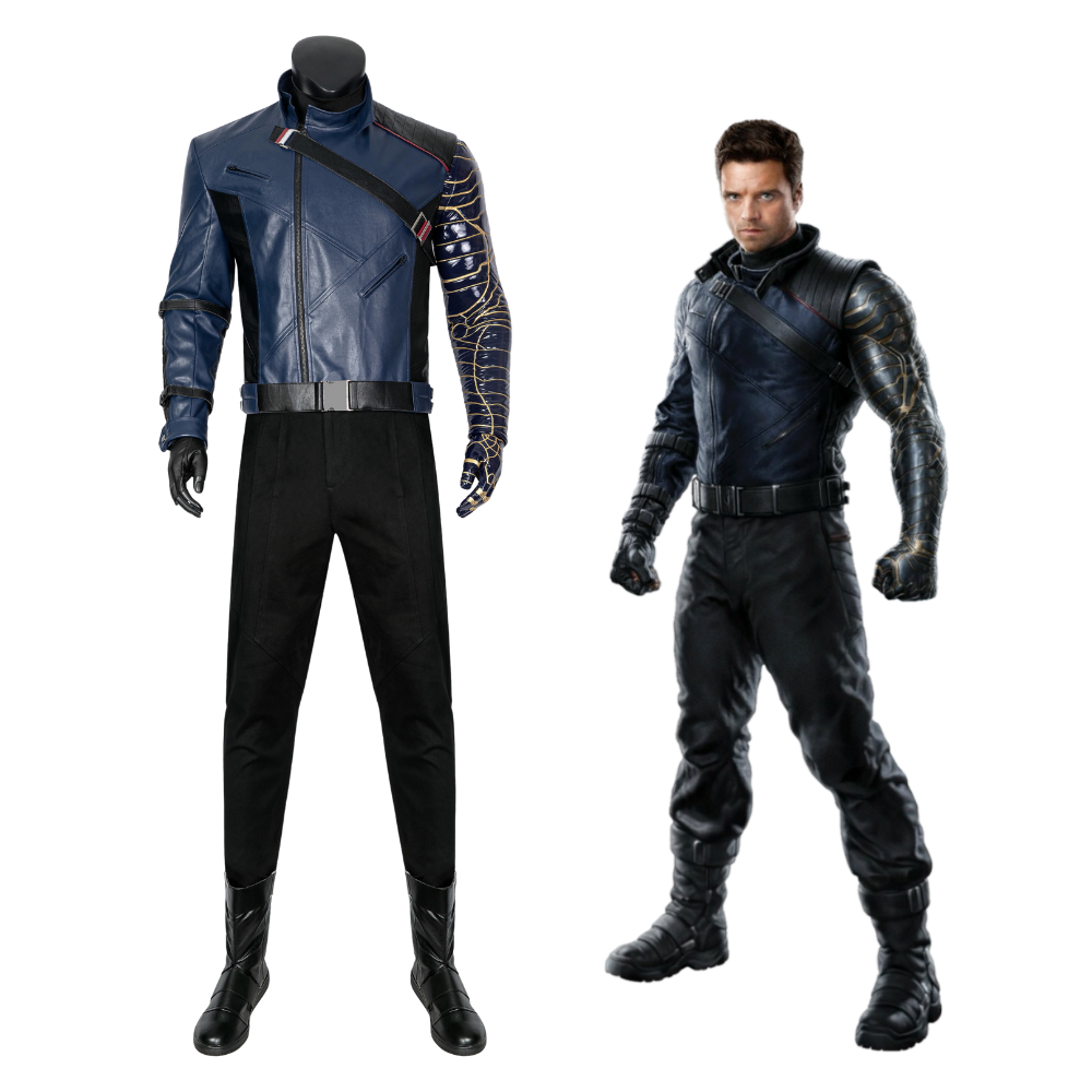 The Falcon and the Winter Soldier Bucky Barnes Cosplay Costume | Marvel Outfit