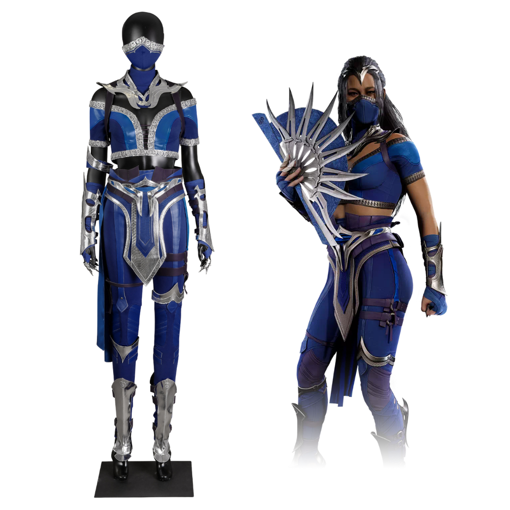 Mortal Kombat Kitana Cosplay Costume | Gaming Outfit