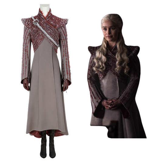 Game of Thrones Season 8 Daenerys Targaryen V3 Complete Cosplay Costume Outfit