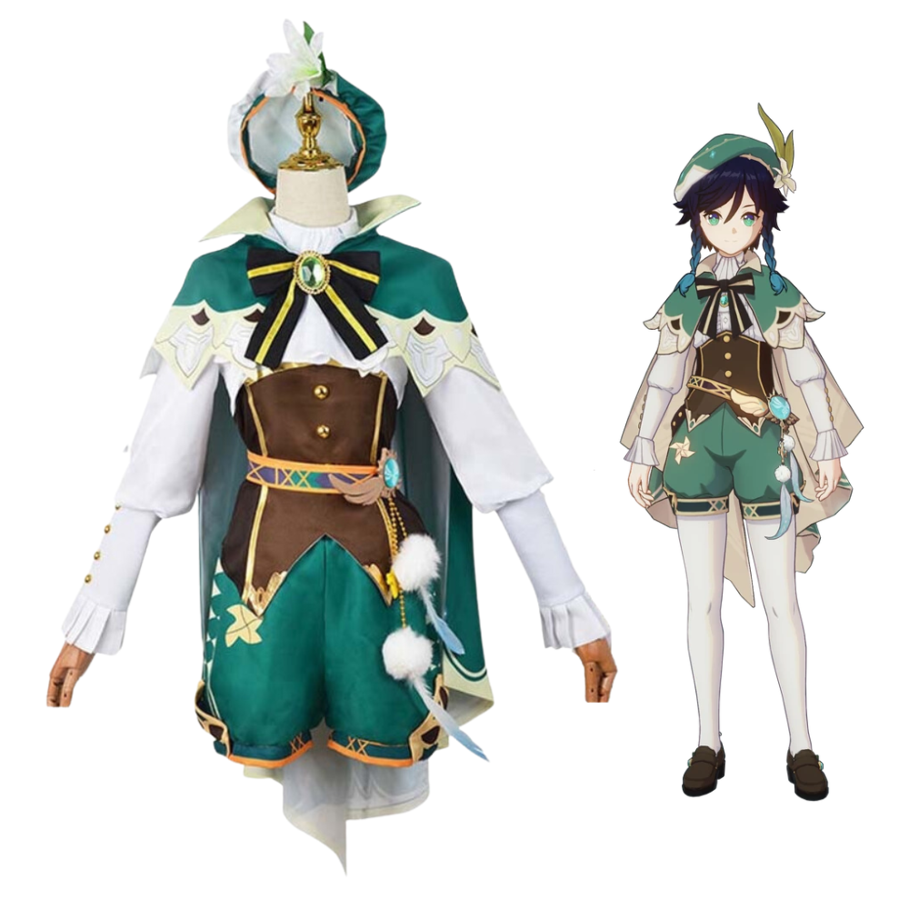 Genshin Impact Venti Shorts Cosplay Costume | Game Outfit