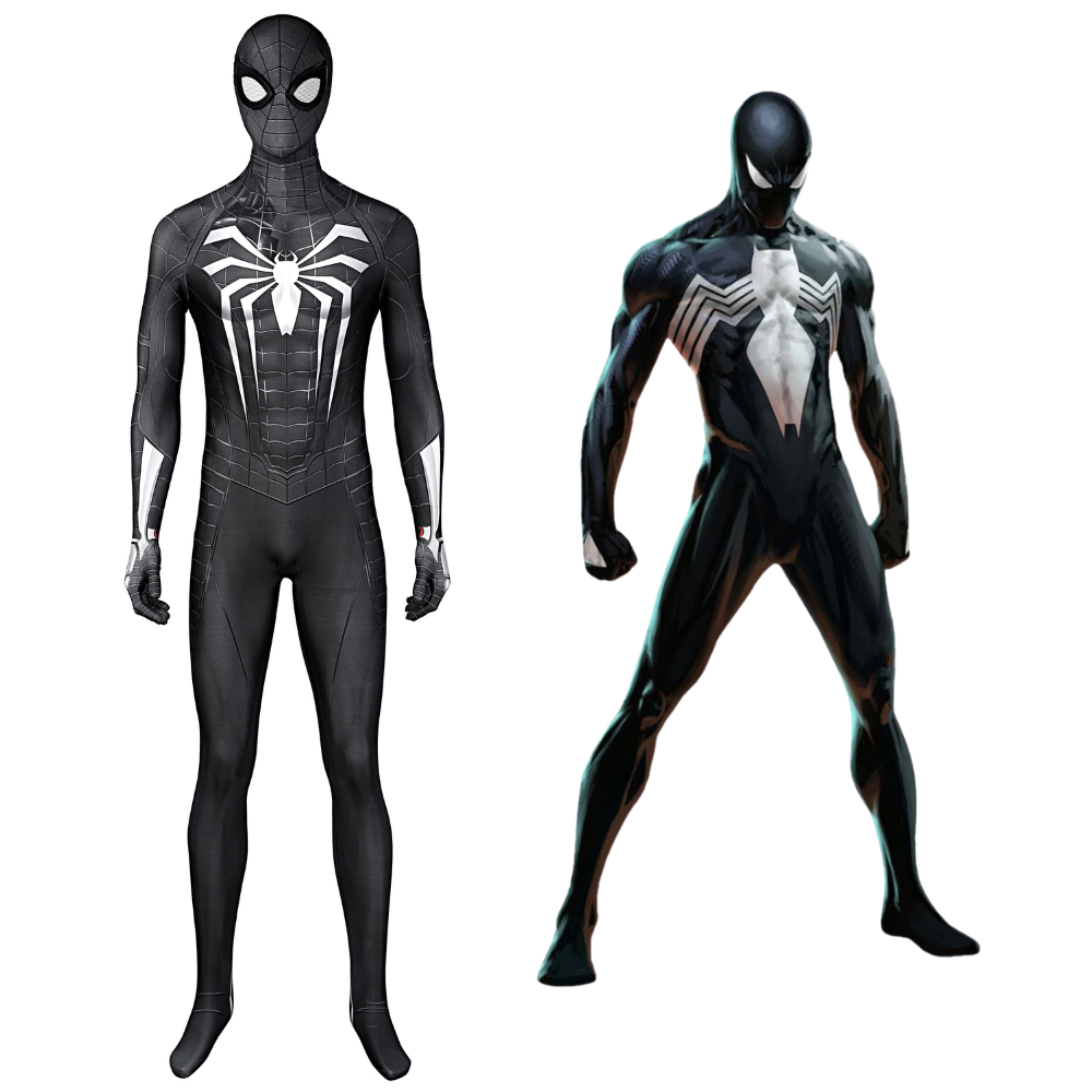 Spider-Man Symbiote Black Suit Cosplay Costume | Marvel Outfit