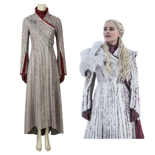 Game of Thrones Season 8 Daenerys Targaryen Complete Cosplay Costume Outfit