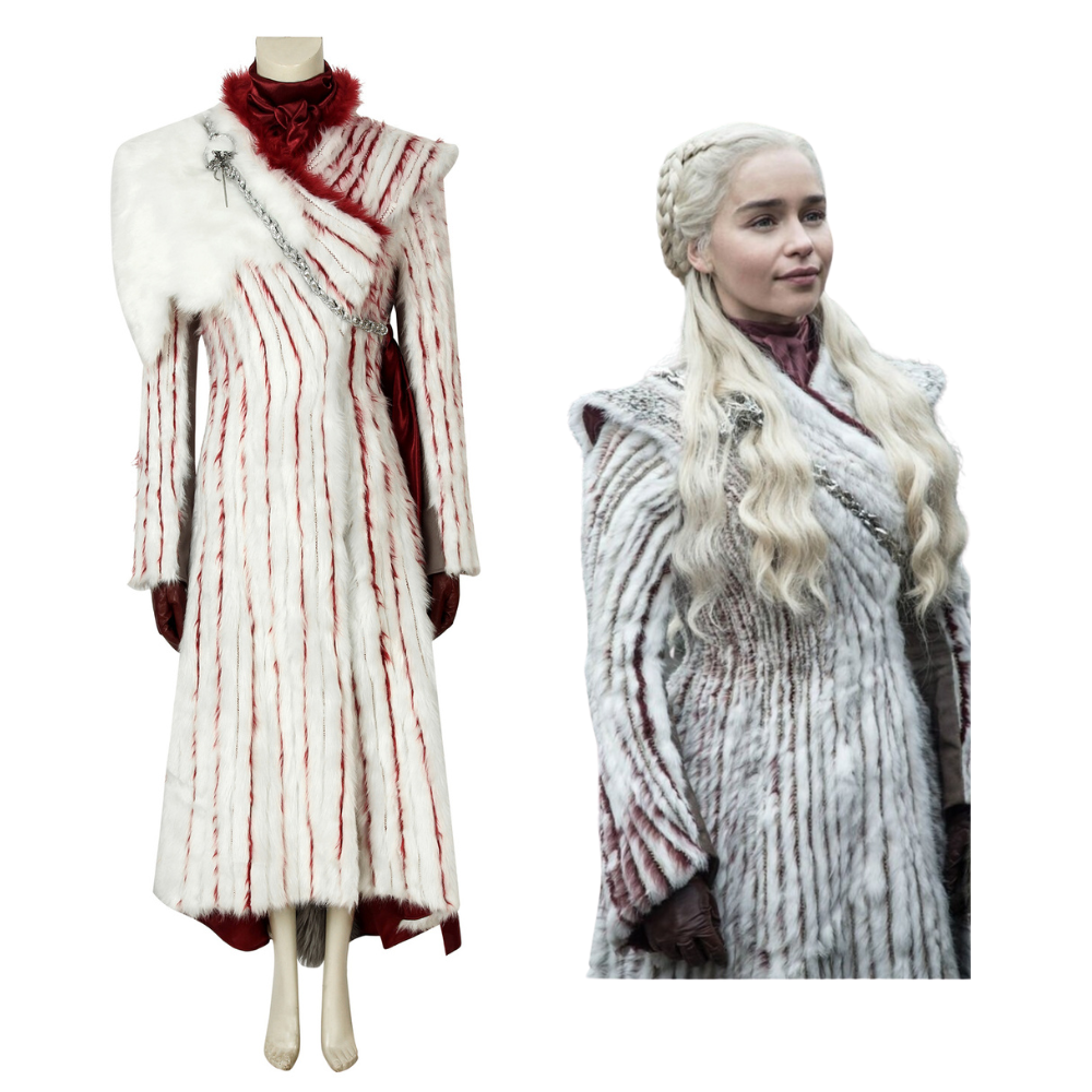 Game of Thrones S8 Daenerys Targaryen V2 Cosplay Costume | TV Outfit