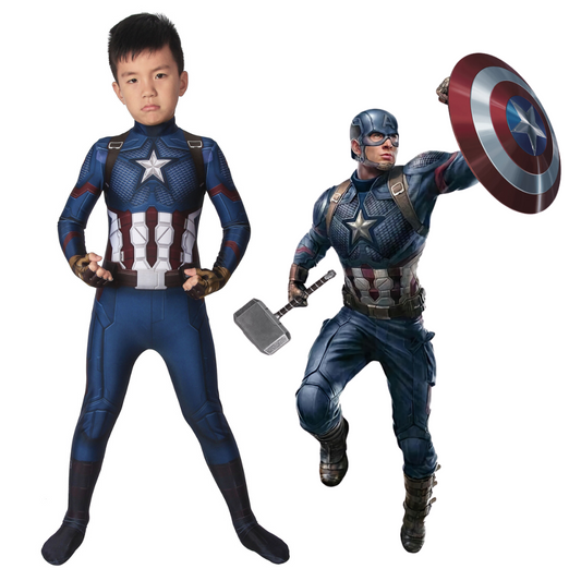 Kids Captain America Endgame Cosplay Costume | Marvel Outfit